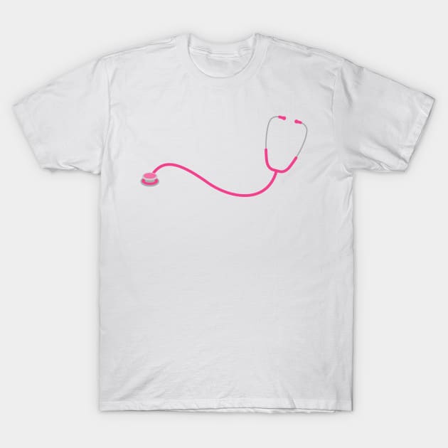 Doctor or Nurses Stethoscope T-Shirt by THP Creative